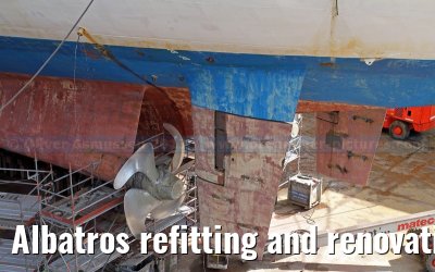 Albatros refitting and renovation on the Blohm   Voss shipyard