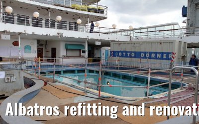 Albatros refitting and renovation on the Blohm   Voss shipyard