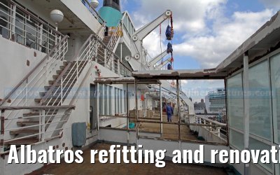 Albatros refitting and renovation on the Blohm   Voss shipyard