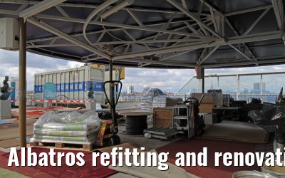 Albatros refitting and renovation on the Blohm   Voss shipyard