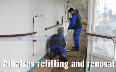 Albatros refitting and renovation on the Blohm   Voss shipyard