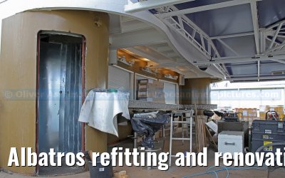 Albatros refitting and renovation on the Blohm   Voss shipyard