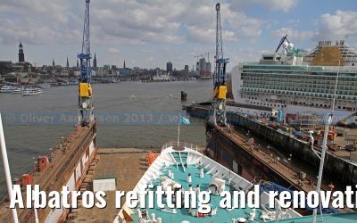 Albatros refitting and renovation on the Blohm   Voss shipyard