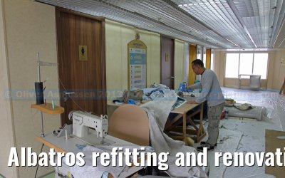 Albatros refitting and renovation on the Blohm   Voss shipyard