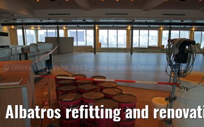 Albatros refitting and renovation on the Blohm   Voss shipyard