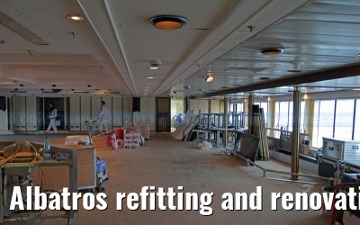 Albatros refitting and renovation on the Blohm   Voss shipyard