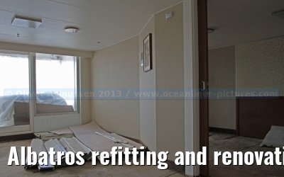 Albatros refitting and renovation on the Blohm   Voss shipyard