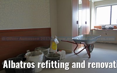 Albatros refitting and renovation on the Blohm   Voss shipyard