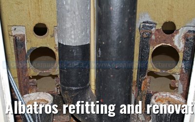 Albatros refitting and renovation on the Blohm   Voss shipyard