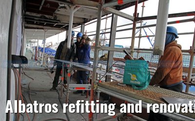 Albatros refitting and renovation on the Blohm   Voss shipyard