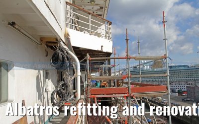 Albatros refitting and renovation on the Blohm   Voss shipyard