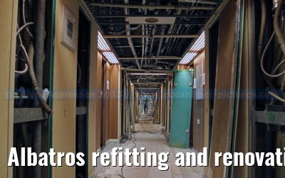 Albatros refitting and renovation on the Blohm   Voss shipyard