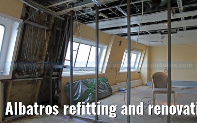 Albatros refitting and renovation on the Blohm   Voss shipyard