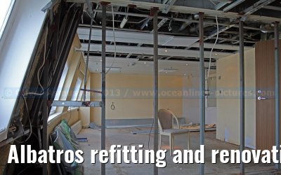 Albatros refitting and renovation on the Blohm   Voss shipyard