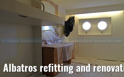 Albatros refitting and renovation on the Blohm   Voss shipyard