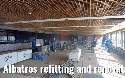 Albatros refitting and renovation on the Blohm   Voss shipyard