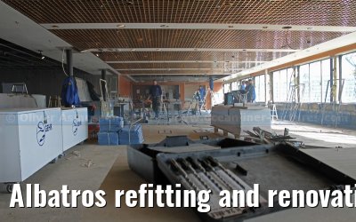 Albatros refitting and renovation on the Blohm   Voss shipyard
