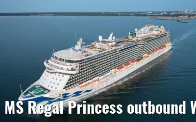 MS Regal Princess outbound Warnemuende Cruiseport 29.05.2019