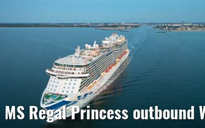 MS Regal Princess outbound Warnemuende Cruiseport 29.05.2019