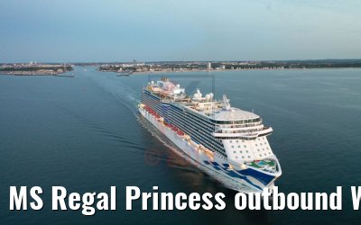 MS Regal Princess outbound Warnemuende Cruiseport 29.05.2019