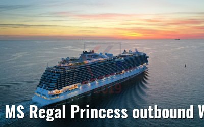 MS Regal Princess outbound Warnemuende Cruiseport 29.05.2019