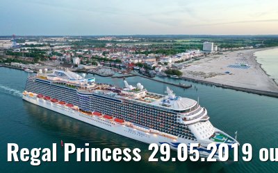 Regal Princess 29.05.2019 outbound Warnemuende