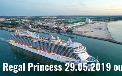 Regal Princess 29.05.2019 outbound Warnemuende