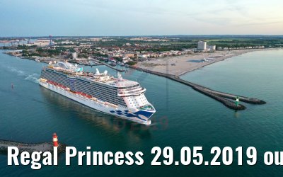 Regal Princess 29.05.2019 outbound Warnemuende