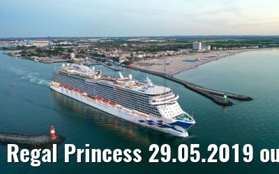 Regal Princess 29.05.2019 outbound Warnemuende