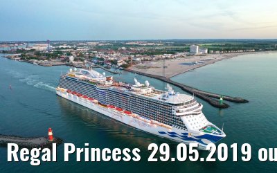 Regal Princess 29.05.2019 outbound Warnemuende