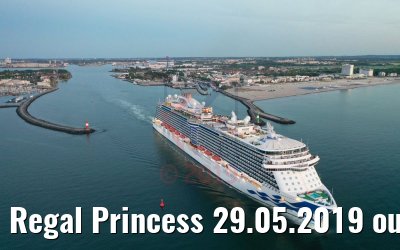 Regal Princess 29.05.2019 outbound Warnemuende