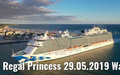 Regal Princess 29.05.2019 Warnemünde einlaufend