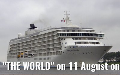"THE WORLD" on 11 August on their way to Amsterdam