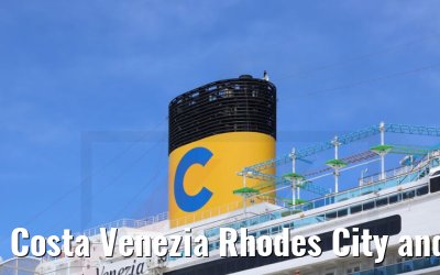 Costa Venezia Rhodes City and City Wall view 