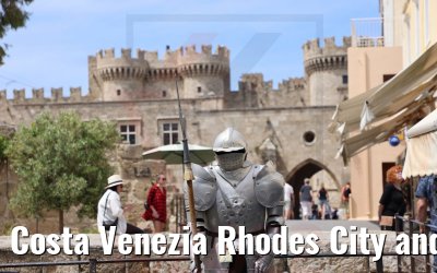 Costa Venezia Rhodes City and City Wall view 