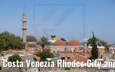 Costa Venezia Rhodes City and City Wall view 
