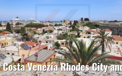 Costa Venezia Rhodes City and City Wall view 