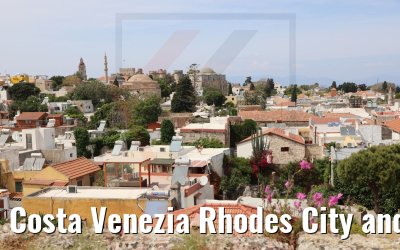 Costa Venezia Rhodes City and City Wall view 