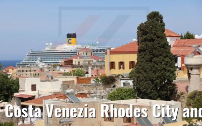 Costa Venezia Rhodes City and City Wall view 