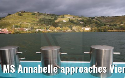 MS Annabelle approaches Vienne Rhône river