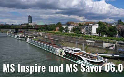 MS Inspire und MS Savor 06.07.2020 Düsseldorf