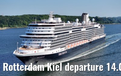 Rotterdam Kiel departure 14.06.2023