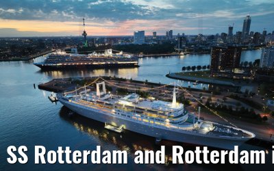 SS Rotterdam and Rotterdam in Rotterdam 30.05.2022