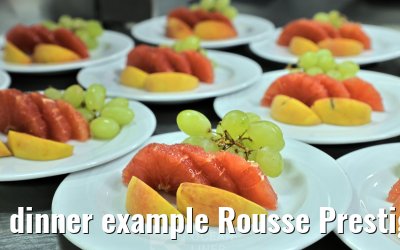 dinner example Rousse Prestige