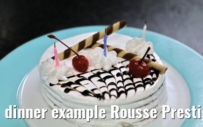 dinner example Rousse Prestige