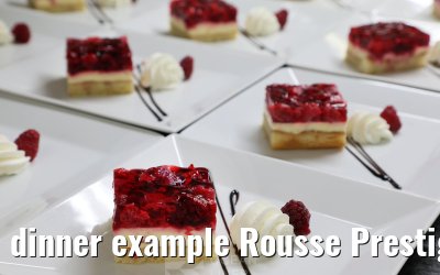 dinner example Rousse Prestige