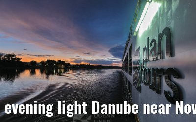 evening light Danube near Novi Sad Rousse Prestige