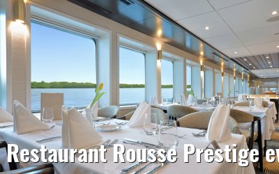 Restaurant Rousse Prestige evening set-up