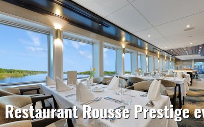 Restaurant Rousse Prestige evening set-up