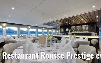 Restaurant Rousse Prestige evening set-up